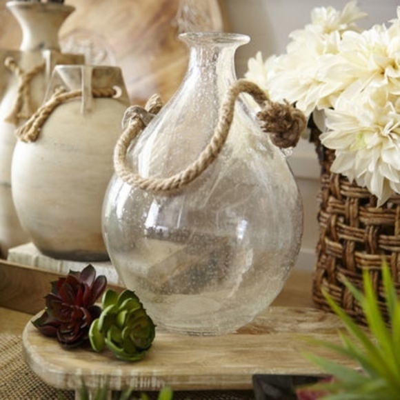 Pier 1 Imports Rope Handle Vase - Picture 1 of 4